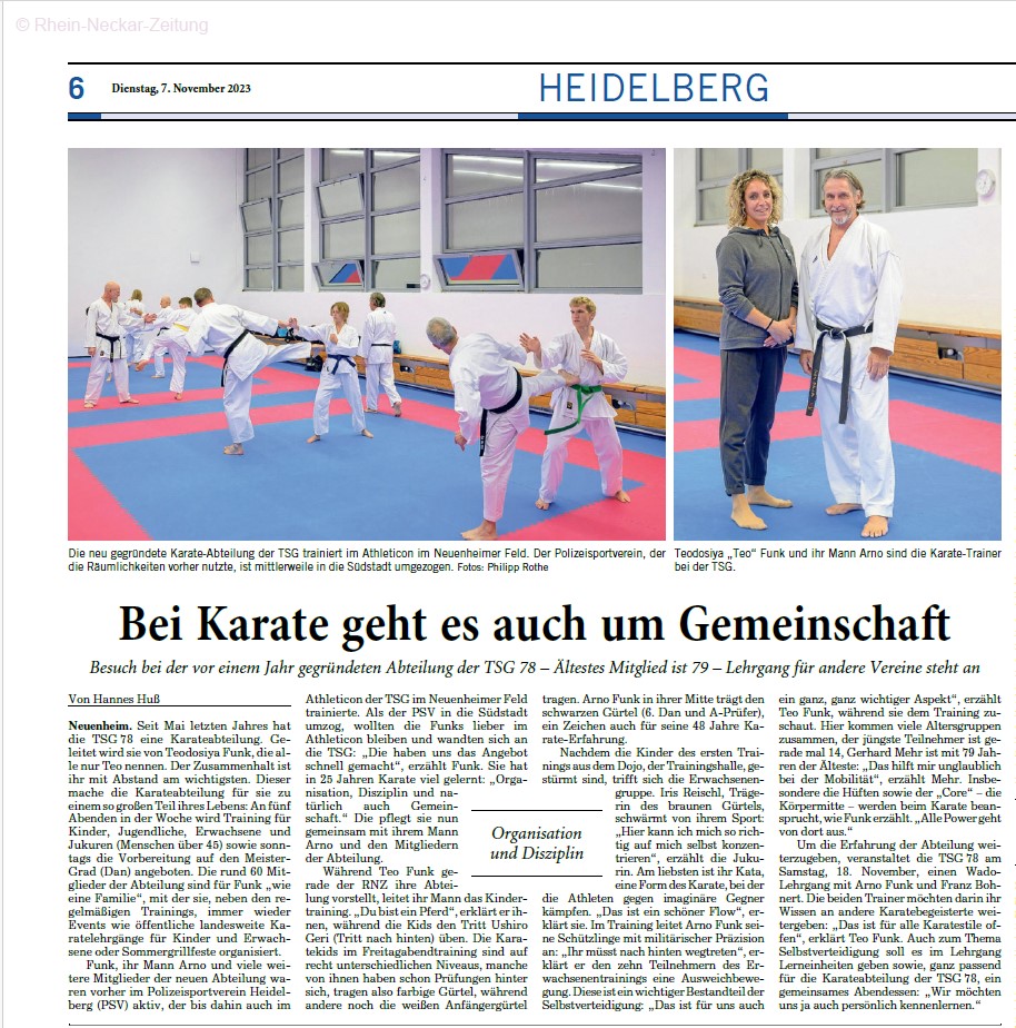 Presseartikel Karate